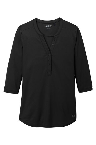 OGIO Ladies Jewel Henley