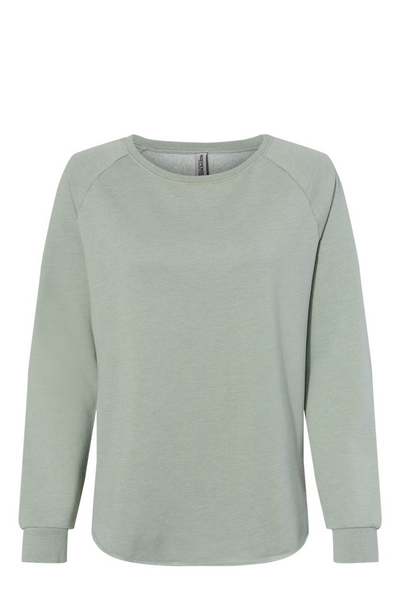 Independent Trading Co. Women's California Wave Wash Crewneck Sweatshirt