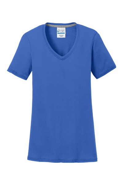 Port & Company Ladies Performance Blend V-Neck Tee