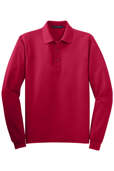 Port Authority Silk Touch Long Sleeve Polo