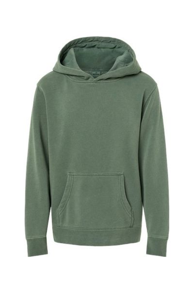 Independent Trading Co. Youth Midweight Pigment-Dyed Hooded Sweatshirt