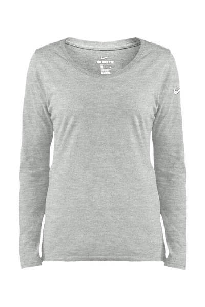 Nike Ladies Core Cotton Long Sleeve Scoop Neck Tee
