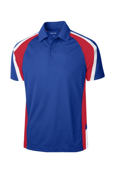 Sport-Tek Tricolor Micropique Sport-Wick Polo