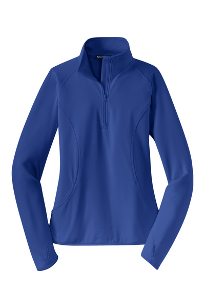 Sport-Tek Ladies Sport-Wick Stretch 1/2-Zip Pullover