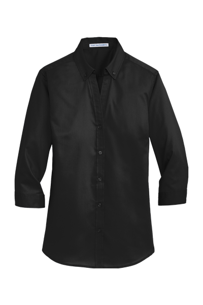 Port Authority Ladies 3/4-Sleeve SuperPro Twill Shirt