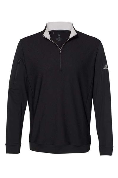 Adidas Performance Textured Quarter-Zip Pullover