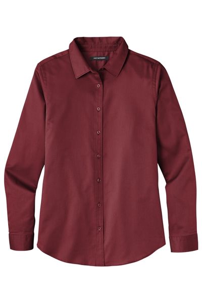 Port Authority Ladies Long Sleeve SuperPro React Twill Shirt