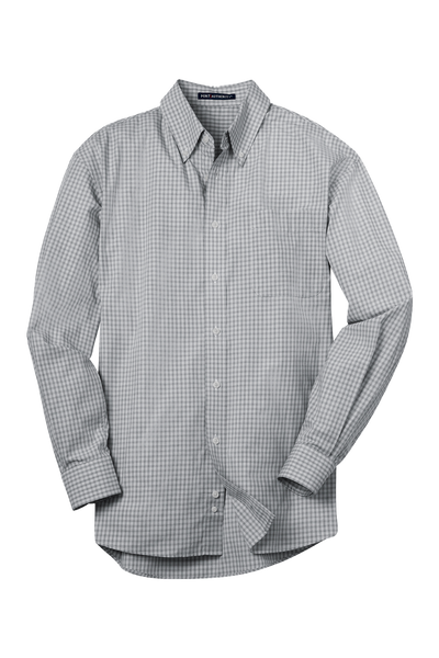 Port Authority Plaid Pattern Easy Care Shirt