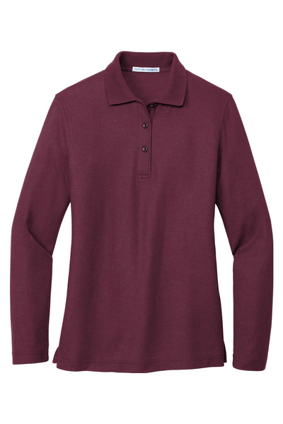 Port Authority Ladies Silk Touch Long Sleeve Polo