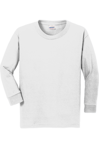 Youth Gildan Heavy Cotton 100% Cotton Long Sleeve T-Shirt