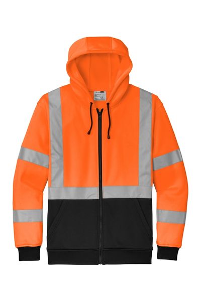 CornerStone A107 Class 3 Heavy-Duty Fleece Full-Zip Hoodie