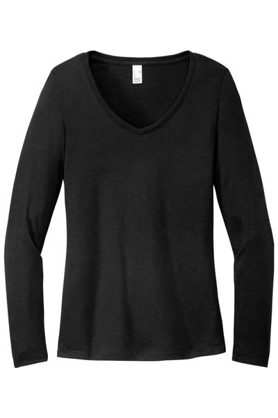 District Women's Perfect Tri Long Sleeve V-Neck Tee