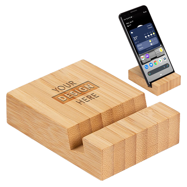 Bamboo Bloc Phone Stand