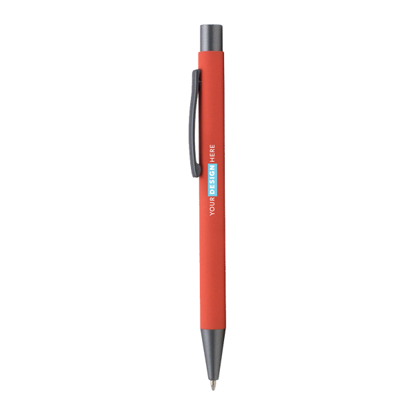 Bowie Softy w/Rubberized Finish - ColorJet - Full Color Metal Pen