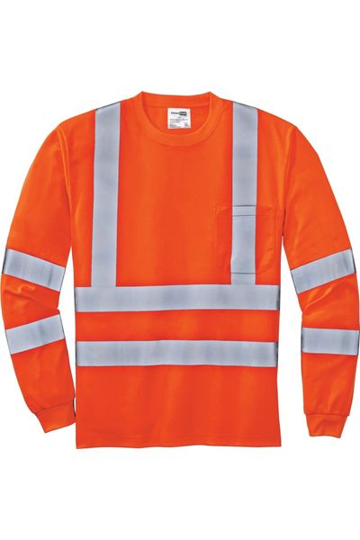 CornerStone - ANSI 107 Class 3 Long Sleeve Snag-Resistant Reflective T-Shirt