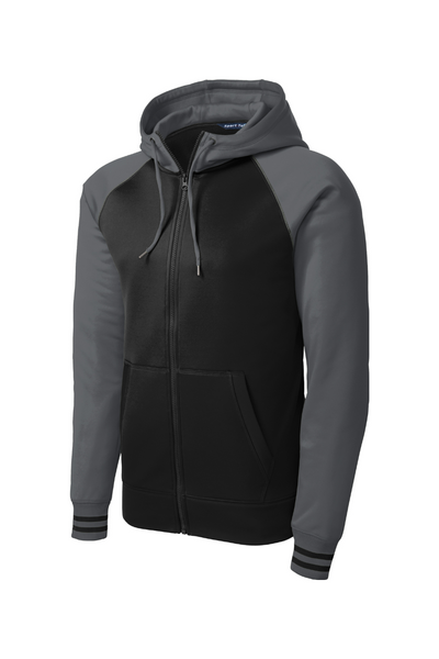 Sport-Tek Sport-Wick Varsity Fleece Full-Zip Hooded Jacket