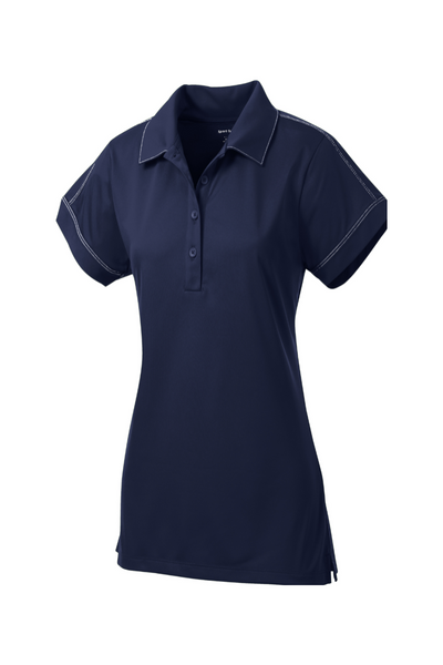 Sport-Tek Ladies Contrast Stitch Micropique Sport-Wick Polo
