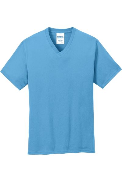 Port & Company Core Cotton V-Neck Tee