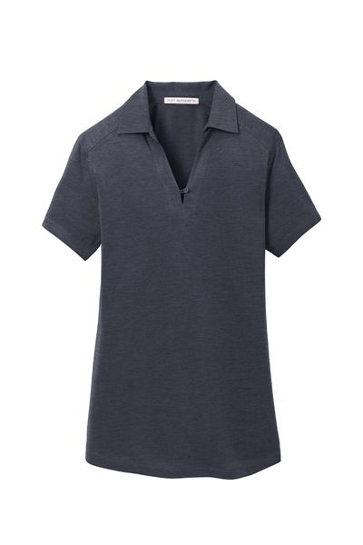 Port Authority Ladies Digi Heather Performance Polo