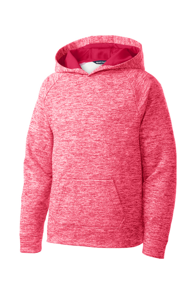 Sport-Tek® Youth PosiCharge® Electric Heather Fleece Hooded Pullover