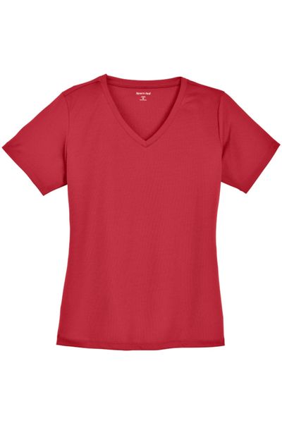 Sport-Tek® Ladies PosiCharge® RacerMesh® V-Neck Tee