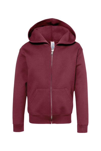 JERZEES NuBlend Youth Full-Zip Hooded Sweatshirt