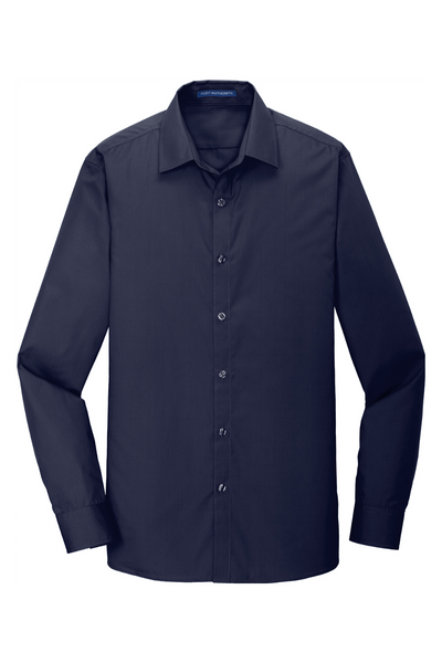 Port Authority Slim Fit Long Sleeve Carefree Poplin Shirt