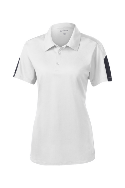 Sport-Tek Ladies PosiCharge Active Textured Colorblock Polo