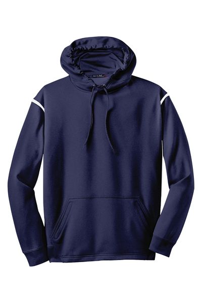 Sport-Tek Tech Fleece Colorblock Hooded Sweatshirt