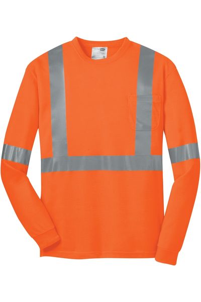 CornerStone ANSI 107 Class 2 Long Sleeve Safety T-Shirt