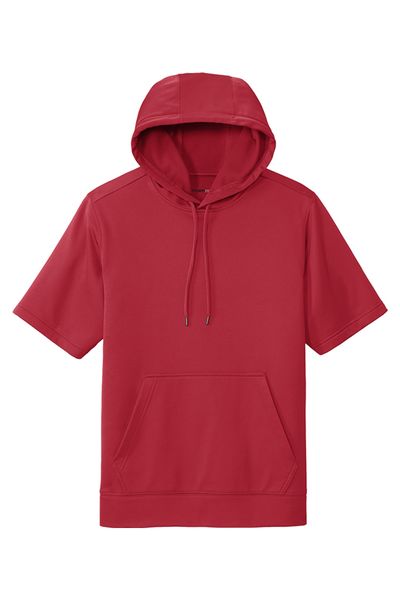 Sport-Tek Sport-Wick ® Fleece Short Sleeve Hooded Pullover