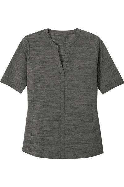 Port Authority Ladies Stretch Heather Open Neck Top