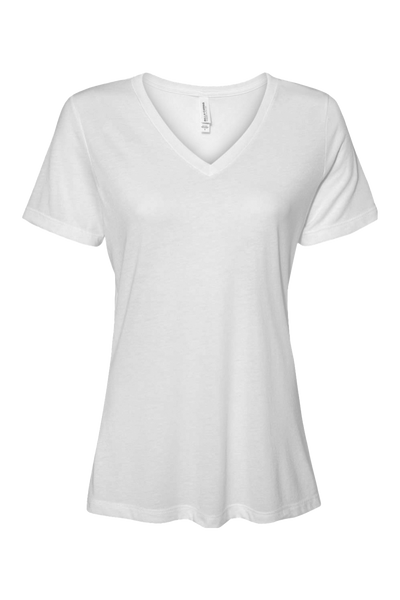 Bella + Canvas Women’s Relaxed Jersey Short Sleeve V-Neck T-Shirt