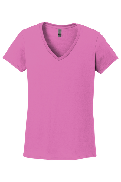 Gildan Ladies Heavy Cotton 100% Cotton V-Neck T-Shirt