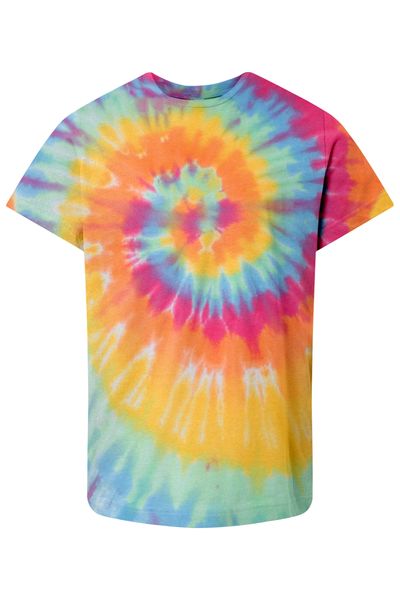 Multi-Color Spiral Tie-Dyed T-Shirt