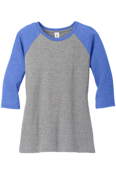 District Women’s Perfect Tri 3/4-Sleeve Raglan