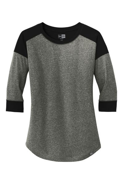 New Era Ladies Heritage Blend 3/4-Sleeve Baseball Raglan Tee