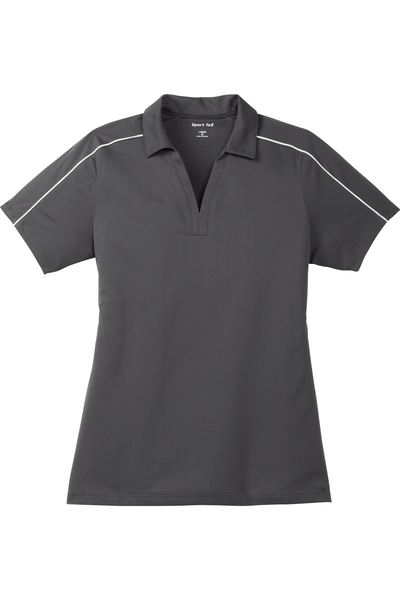 Sport-Tek Ladies Micropique Sport-Wick Piped Polo